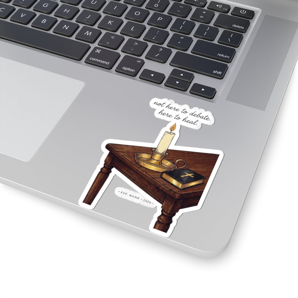 Blessed Are the Peacemakers Candle & Bible Sticker | Team Leo, Quiet Power
