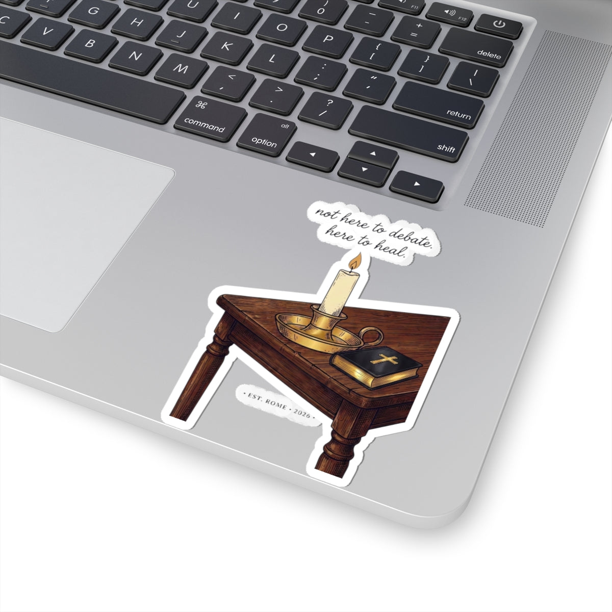 Blessed Are the Peacemakers Candle & Bible Sticker | Team Leo, Quiet Power