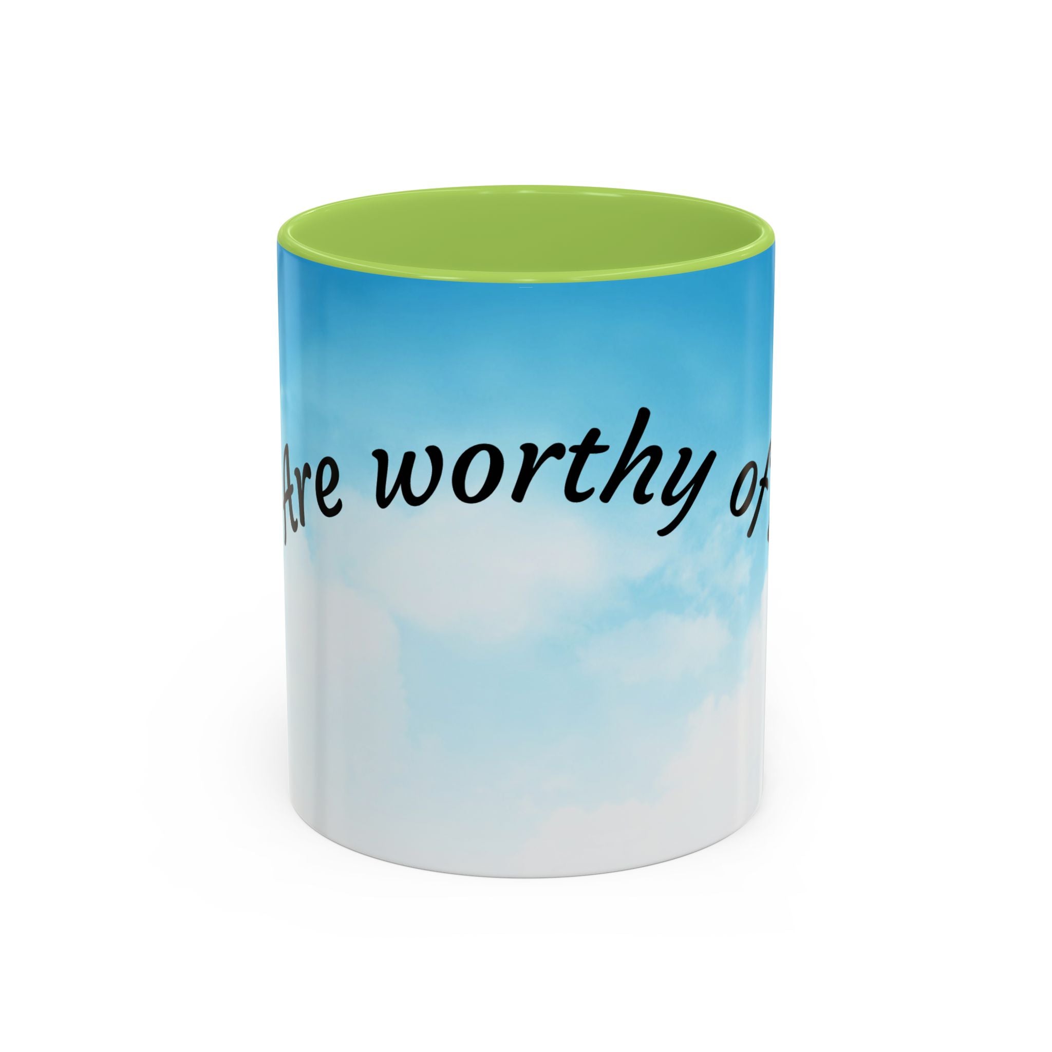 You Are Worthy | Accent Coffee Mug (11, 15oz)