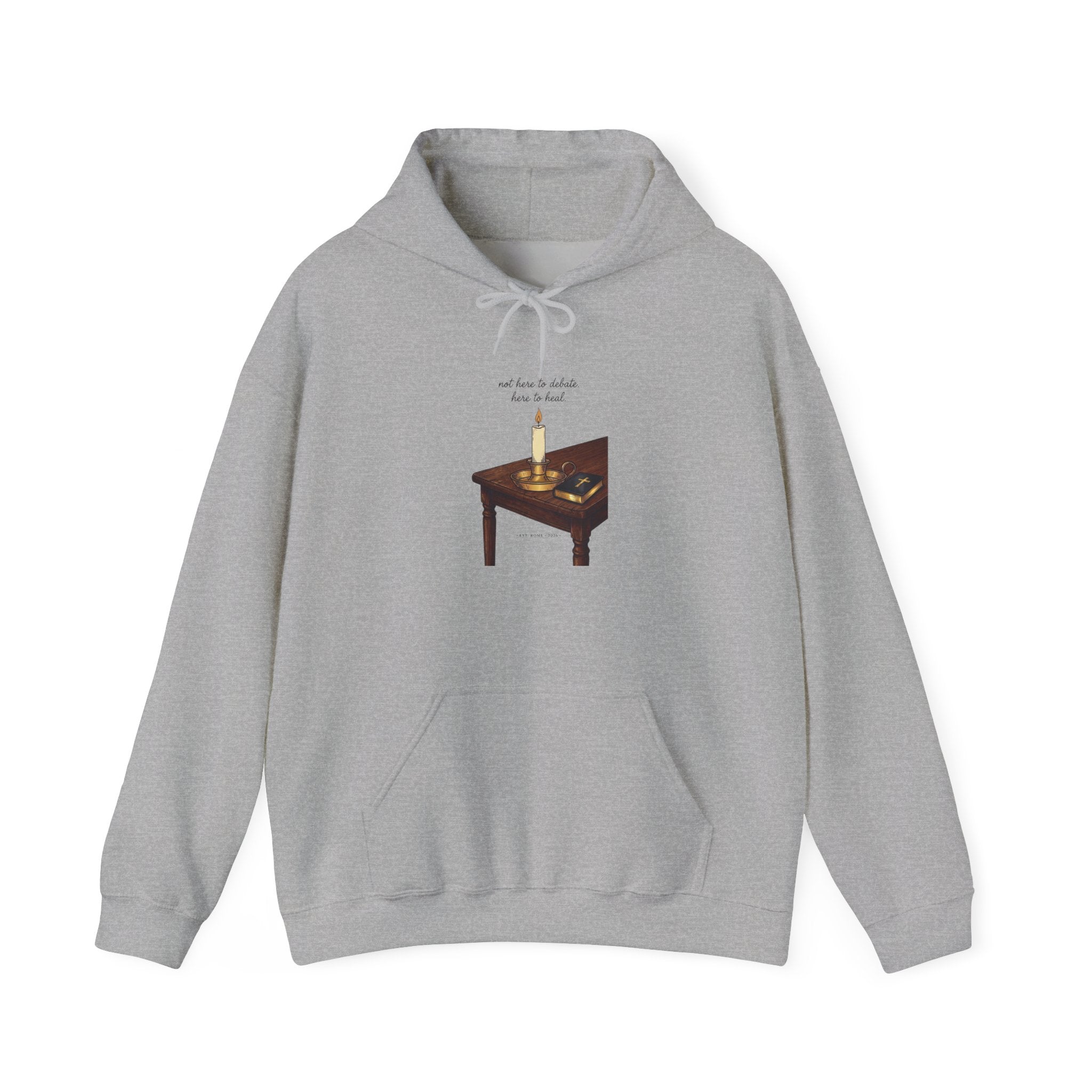 Quiet Conviction Hoodie | Team Leo Pope‑Style Iconography, Minimal Religious Symbolism