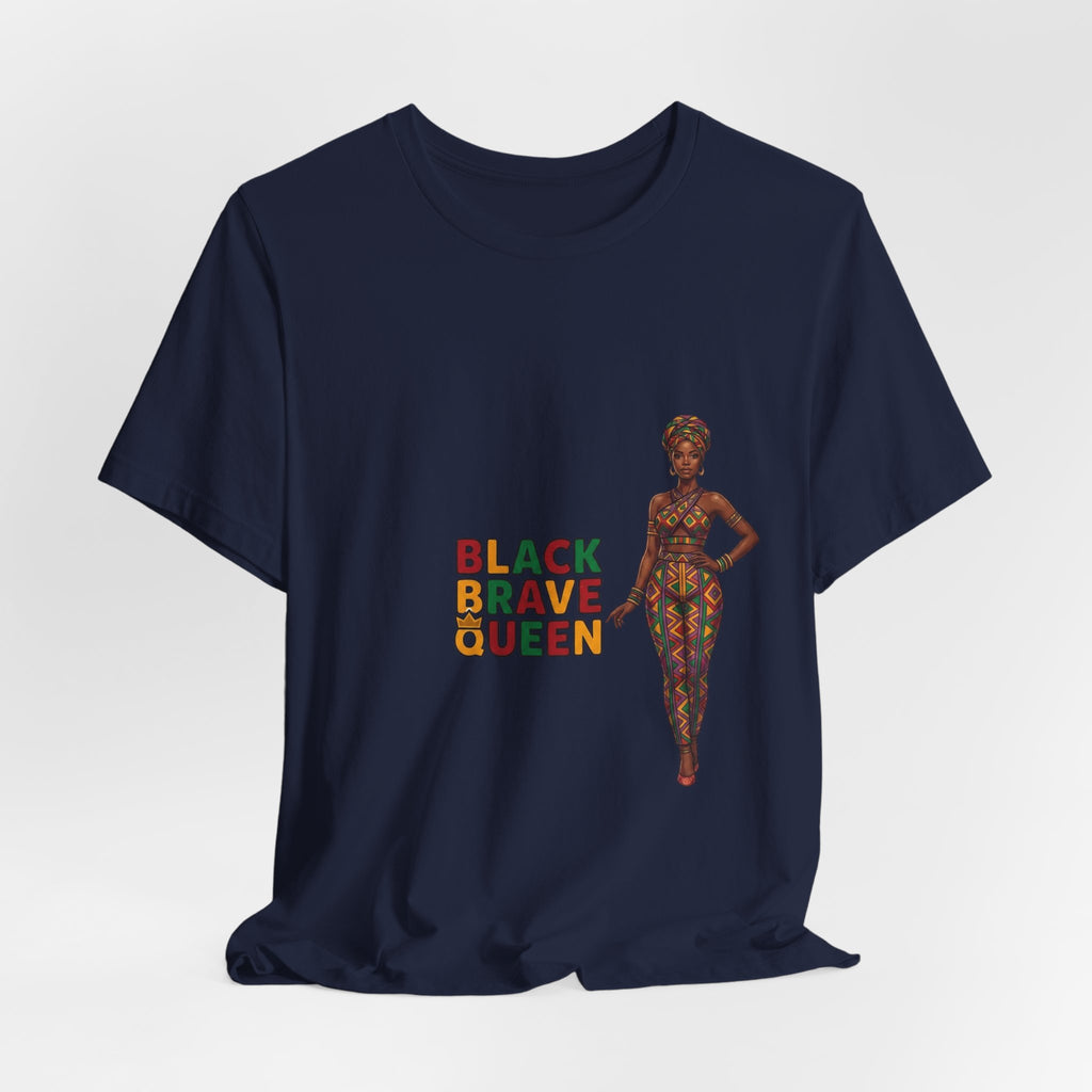 Black Brave Queen T-Shirt | Juneteenth Pan-African Pride 1865