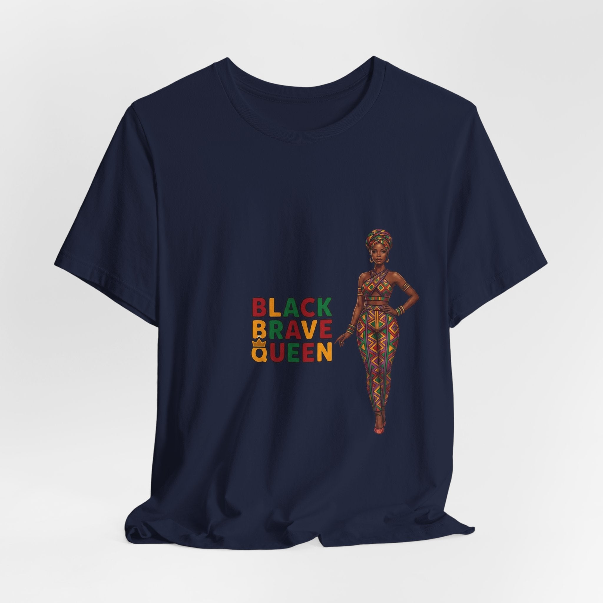 Black Brave Queen T-Shirt | Juneteenth Pan-African Pride 1865