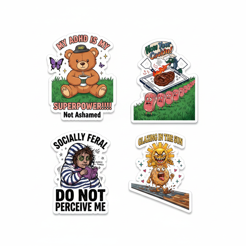 Sticker Bundle — Set of 4